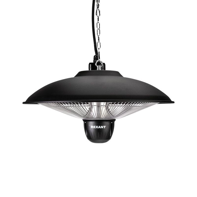 Обогреватель электрический инфракрасный подвесной в корпусе из нержавеющей стали 1.5кВт 3 режима обогрева механическая регулировка Rexant 60-0061