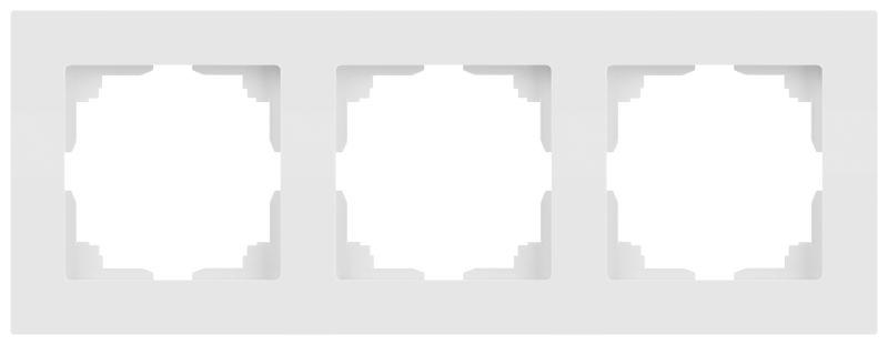 Рамка 3-м СП Accent 6-503-01М бел. матов. Intro Б0063744