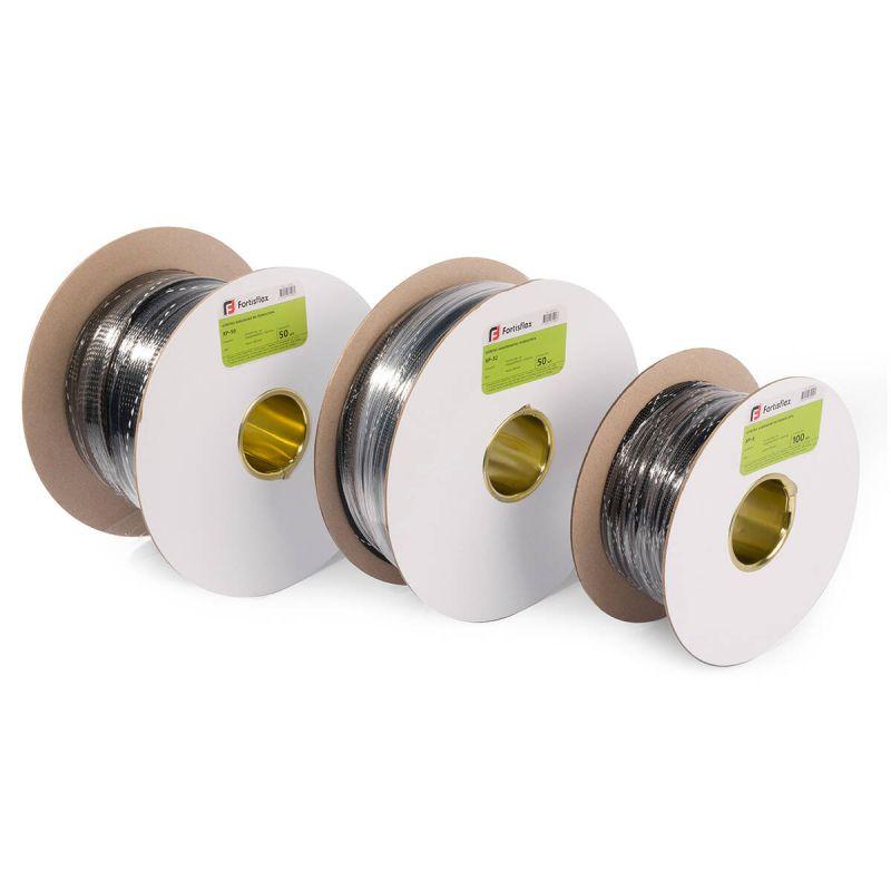 Оплетка кабельная из полиэстера XP-10 черн./бел. (уп.100м) Fortisflex 102336