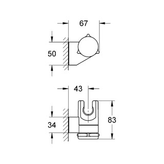 Настенный держатель Grohe Relexa plus 28623000