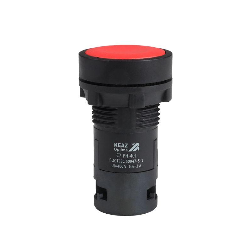 Кнопка с фиксацией OptiSignal Compact D22 С7-PH-410 красн. 1НО XB7NH41 КЭАЗ 362063