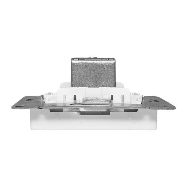 Розетка телевизионная проходная TV СП Эпика механизм бел. EKF UP1-SOW-TV-2