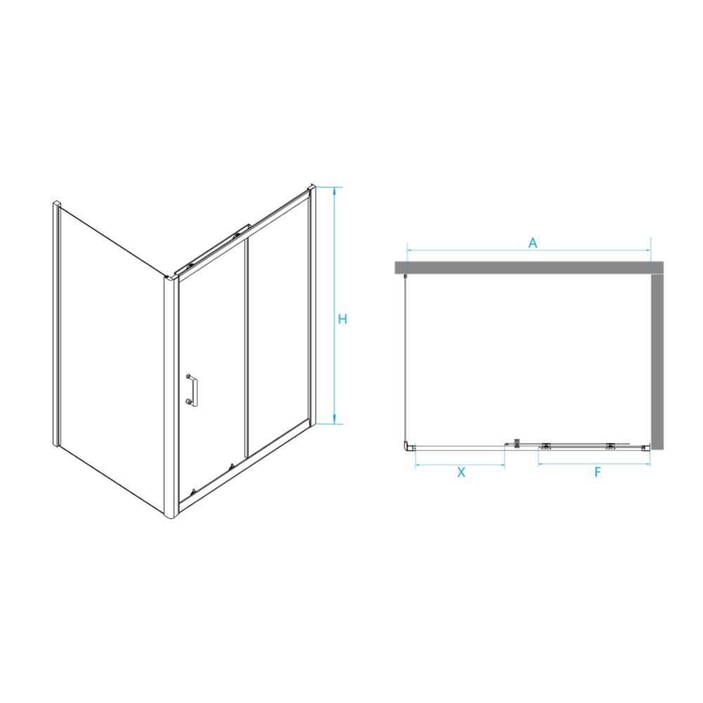 Душевой уголок RGW PA-74-1B (PA-14B + Z-060-2B), 4108741118-14