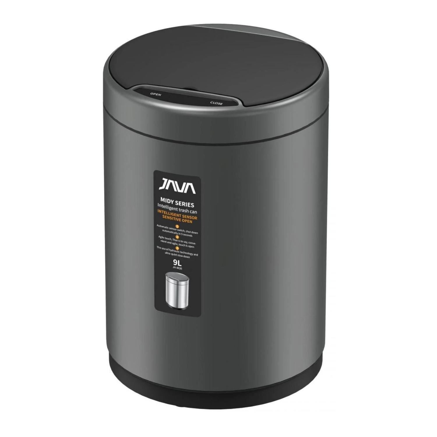 Сенсорное ведро JAVA S-882-9Q, 9 литров