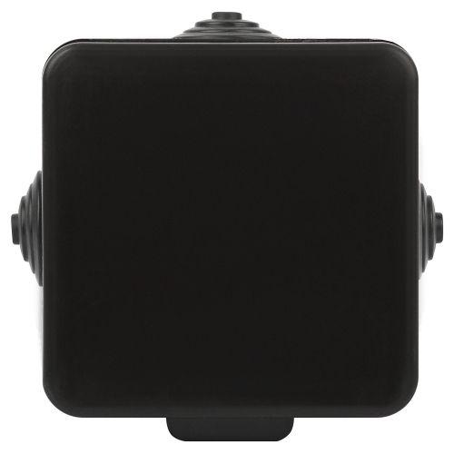 Коробка распаячная ОП 65х65х50мм с гермовводами 4 входа IP54 черн. KOR-65-65-50-4g-B Эра Б0061797