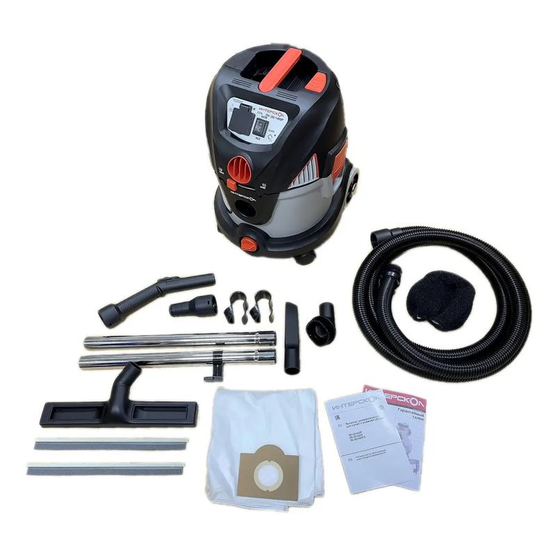 Пылесос строительный ПУ-20/1400Р сух./влаж. уборка розетка с синхр. 20л 1400Вт ИНТЕРСКОЛ 706.1.0.00