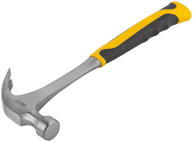 Молоток-гвоздодер Профи 27мм 450г цельнометал. FIT 44789