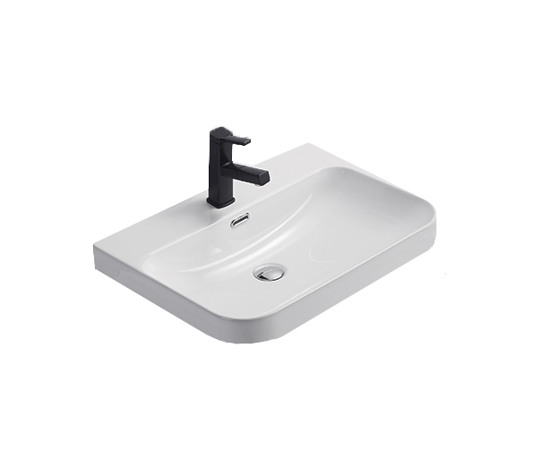 Раковина Gid Bm9560s 72210 встраиваемая сверху черная матовая 61x46.5x16