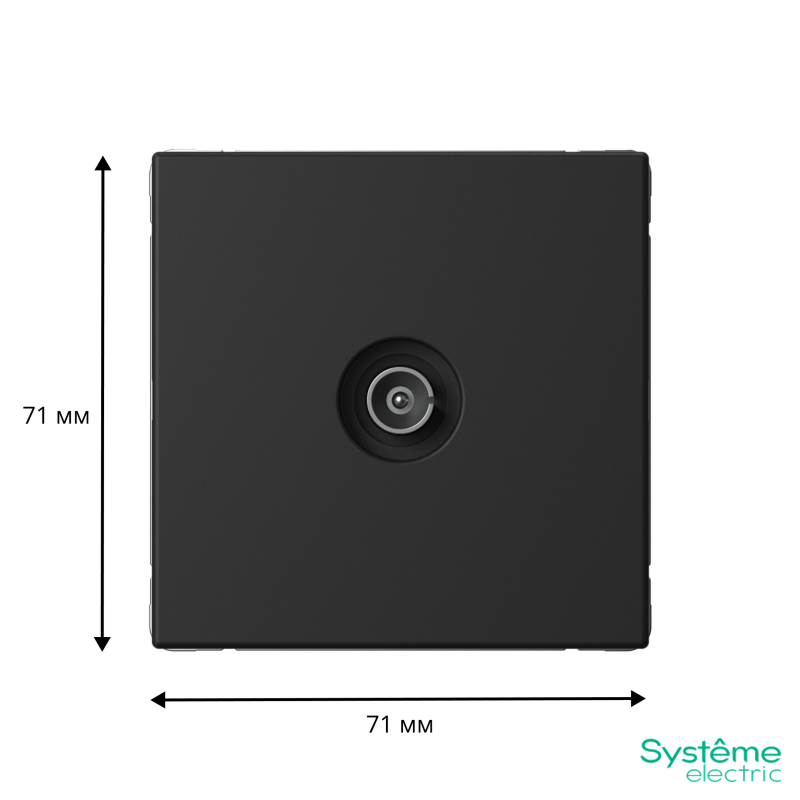 Антенна TV ArtGallery коннектор механизм базальт SE GAL001493