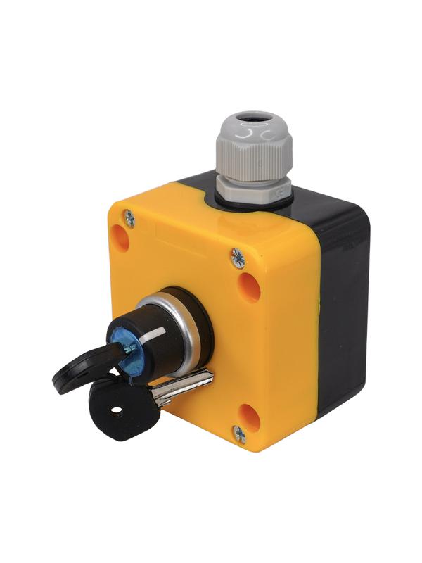 Пост управления ПКУ-22-1441-65У1 1 переключатель на два положения с фиксацией с ключом НО IP65 Электротехник ET014866