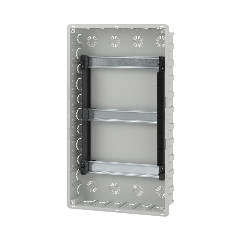 Щиток встраиваемый 36мод. FRAME для полых стен с тонированной дверцей с 4 шинами PEN (2шт на 8 отверст. и 2шт на 10 отверст.) бел. DKC F36B3WD