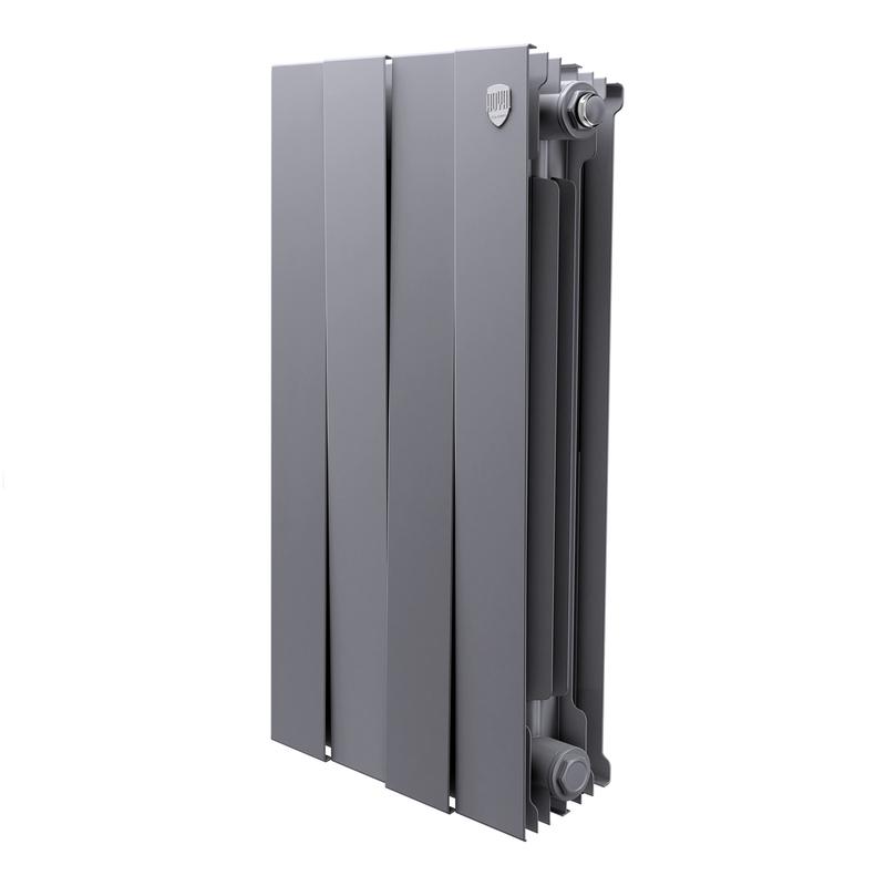 Радиатор PianoForte 500 new 4 секц. биметал. Silver Satin Royal Thermo НС-1176338