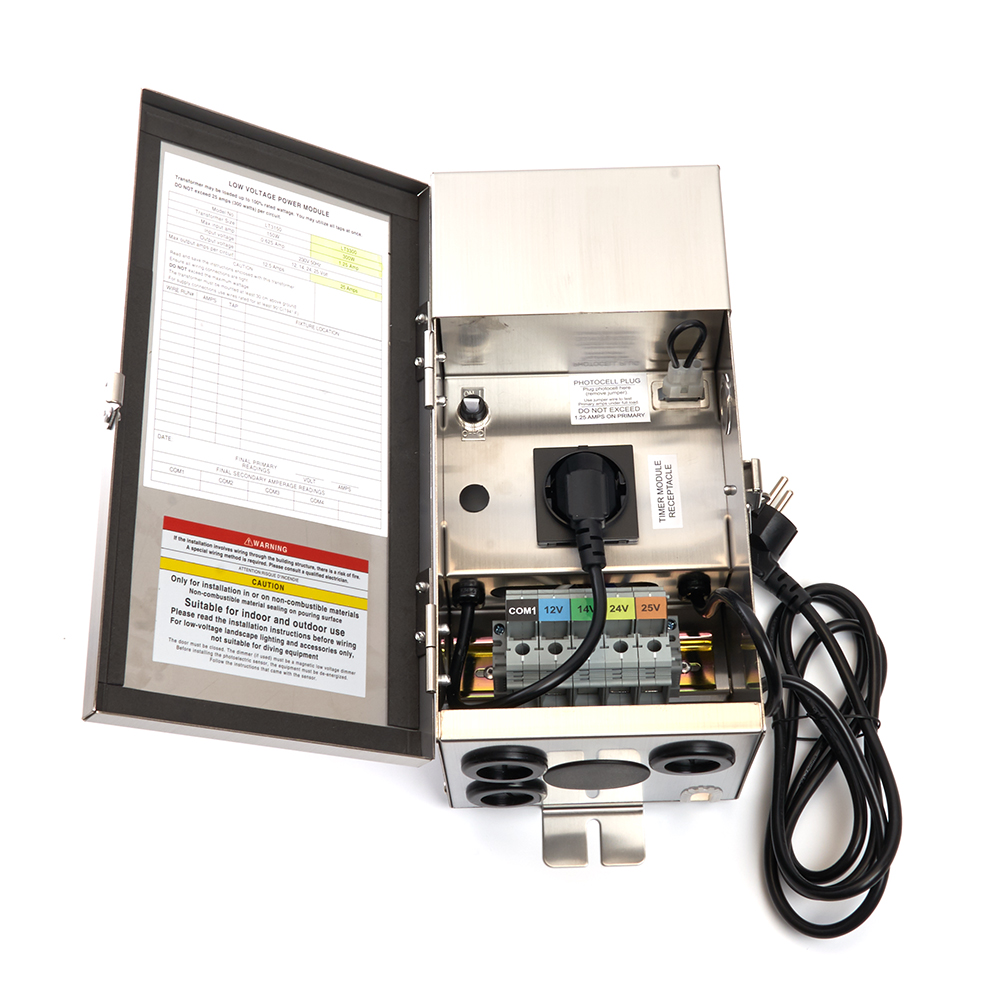 Трансформатор электронный 150w вход 230v выход 12-25v IP54 для уличных светильников Feron