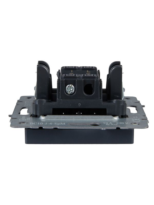 Выключатель проходной 1-кл. СП BRITE ВС10-1-6-БрМ 10А механизм маренго IEK BR-V12-0-10-K35