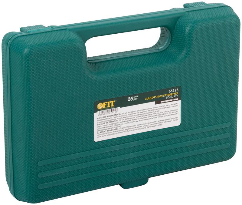 Набор инструмента 26шт пластиковый чемодан FIT 65125
