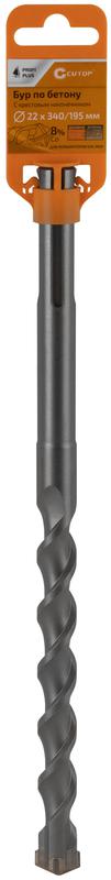 Бур по бетону Profi Plus SDS-Max с крестовым наконечником 22х340мм Cutop 42-22340