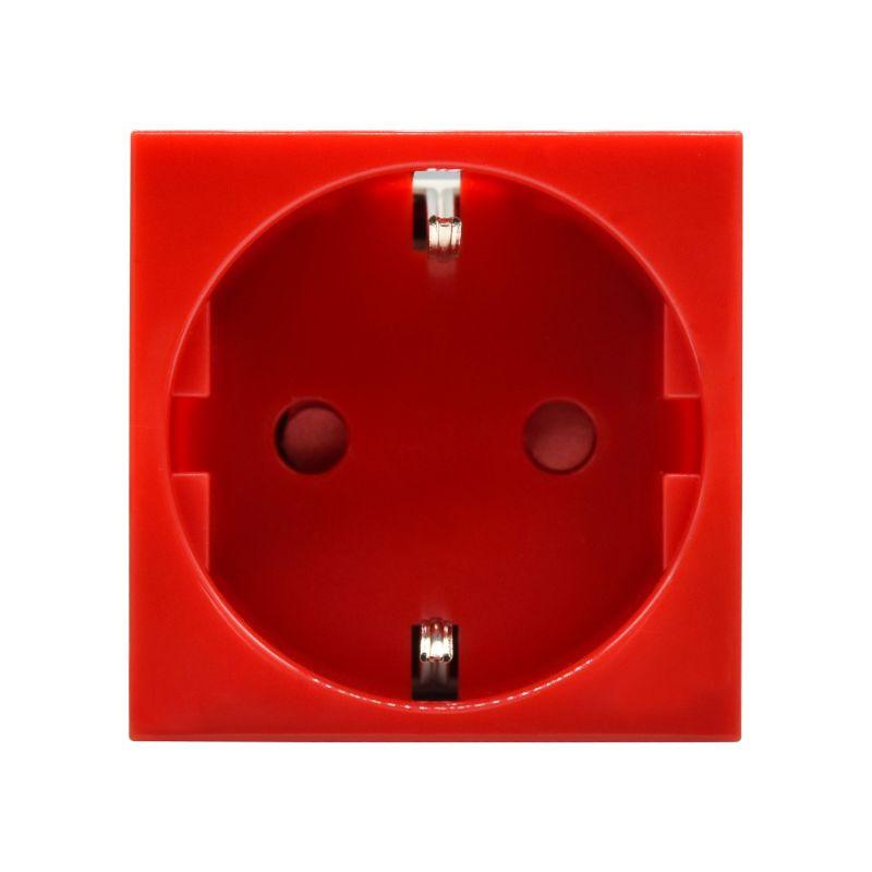 Розетка PRIMER с заземл. защ. шторки винт. зажим РКС-20-32-П-К красн. IEK PR-KK40D-RSZH-2-2-K04