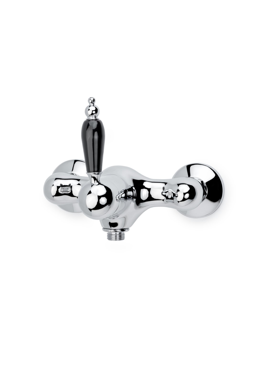 Смеситель для душа TRADIZIONALE CHROMO с черной керамикой