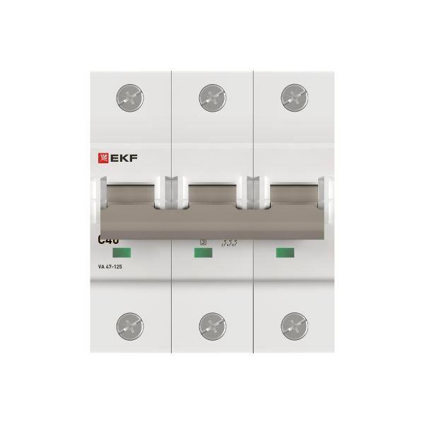 Выключатель автоматический 3п C 40А 15кА ВА 47-125 PROxima EKF mcb47125-3-40C