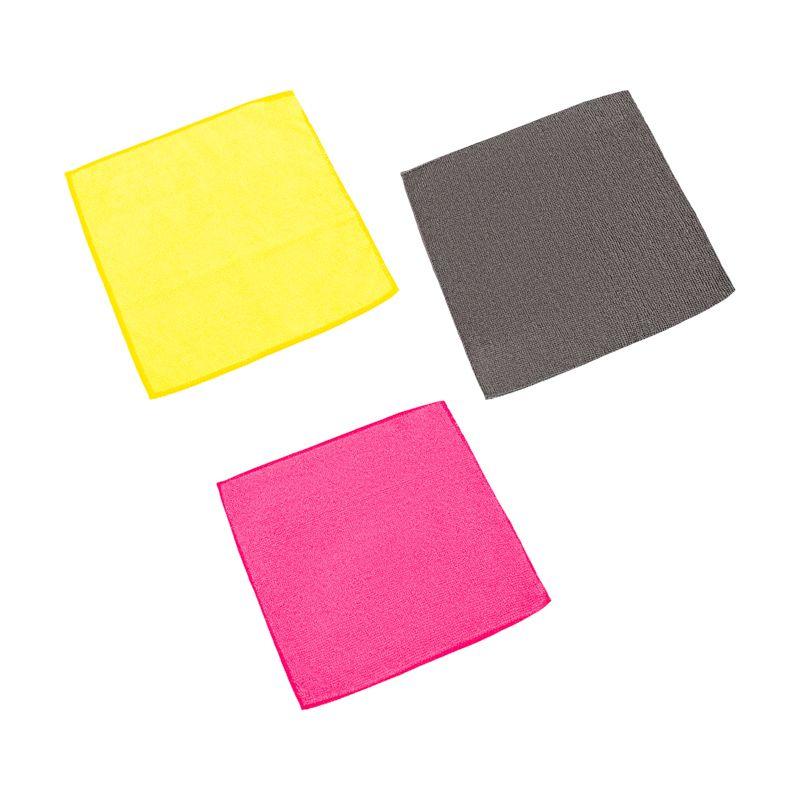 Салфетка автомобильная 25х25см 200гр/кв.м микрофибра (уп.6шт) Rexant 80-0800