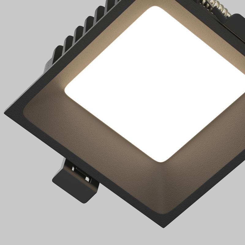 Светильник Okno 8Вт 3000-4000-6000К IP44 встраив. Maytoni DL056-8W3-4-6K-B