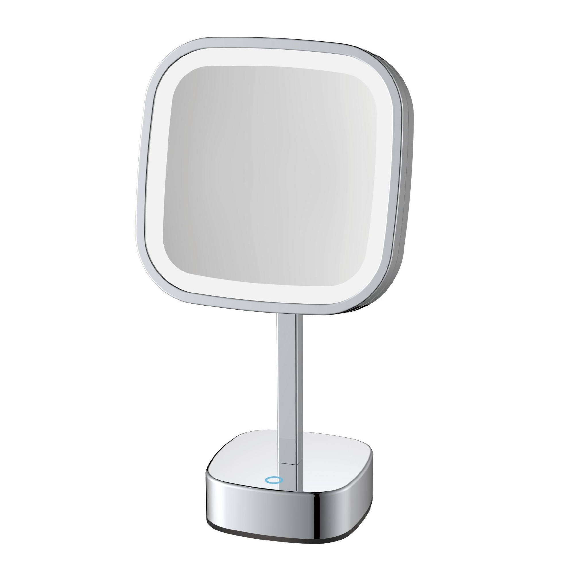 Зеркало косметическое с подсветкой JAVA S-M331, хром