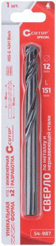 Сверло по металлу Special HSS-G 12х151/90мм Cutop 54-987
