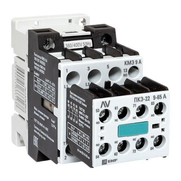 Комплект КМЭ 1НО 9А кат. 400В АС 2НО+2НЗ AVERES EKF ctr-s-9-10-400-av-22