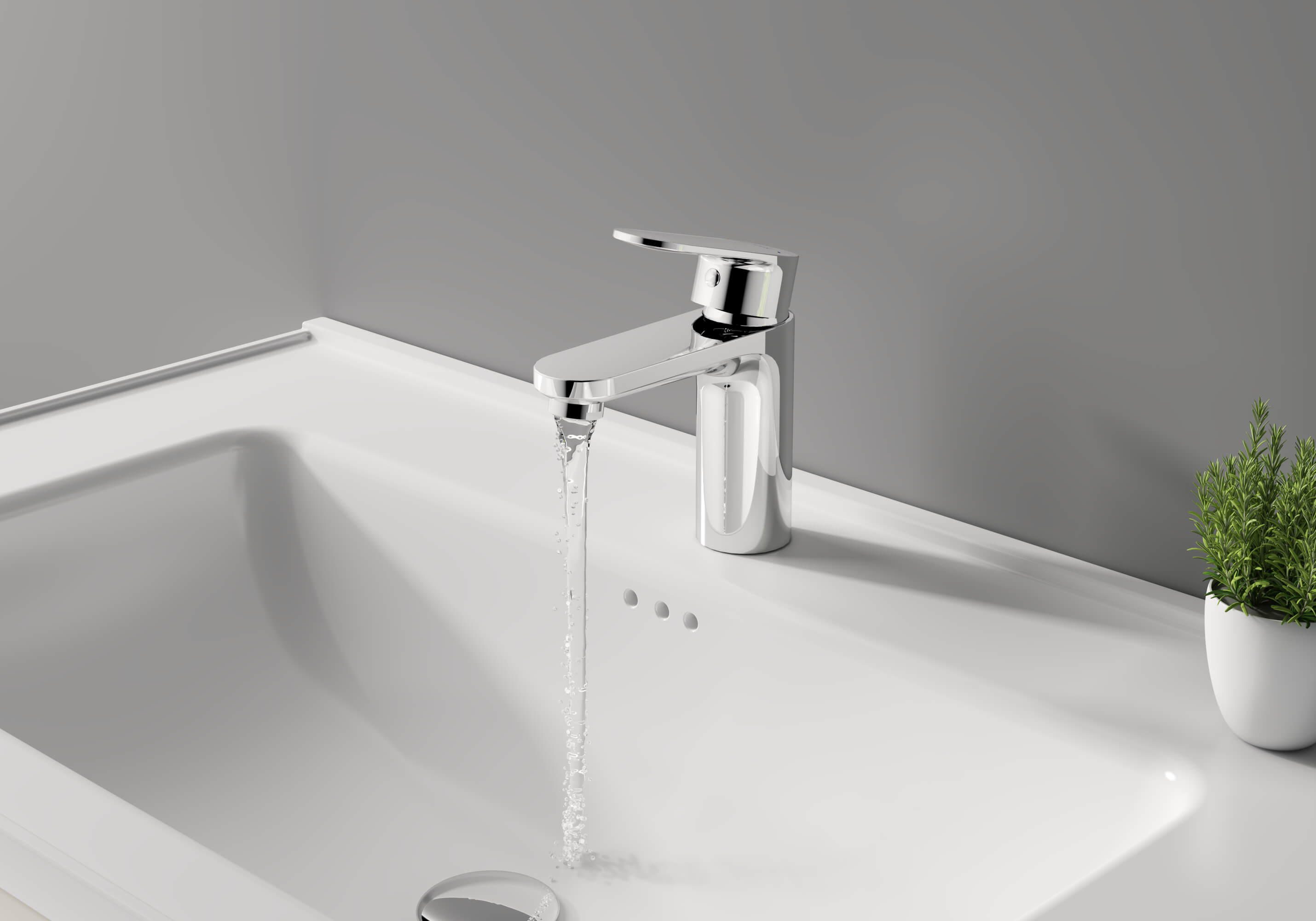 Смеситель Aquatek НИКА для раковины 90 без донного клапана AQ1810CR       хром