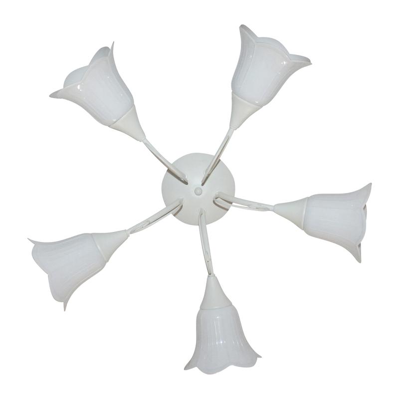 Светильник "Веста" 151 (плафон П0471) НПБ 01-5х60-119 Е27 (ИМ) потолочный бел. Элетех 1005404988