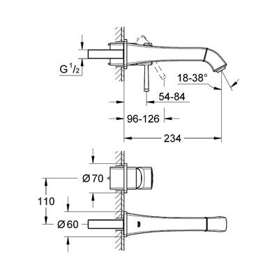 Смеситель Grohe Grandera 19930000 для раковины