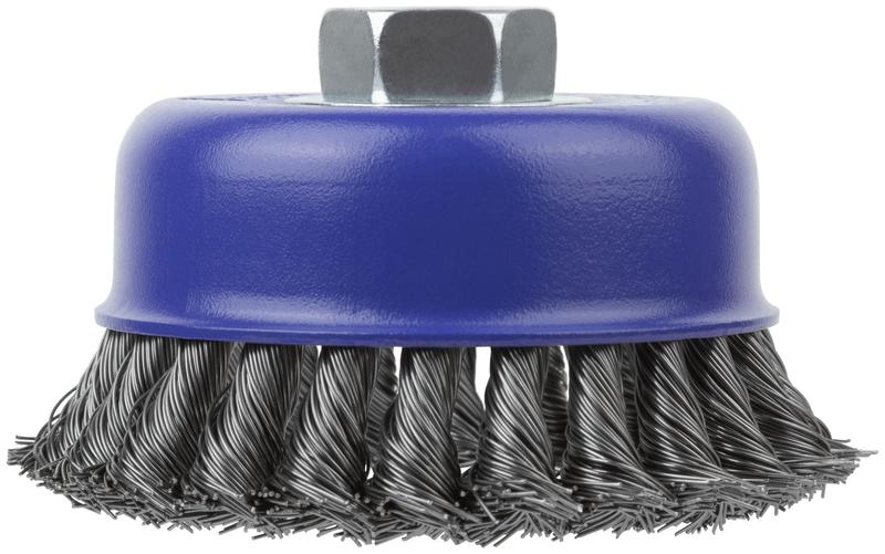 Щетка для УШМ М14 тип "Чашка" крученая витая проволока 0.5мм 100мм блист. Profi Cutop 82-899