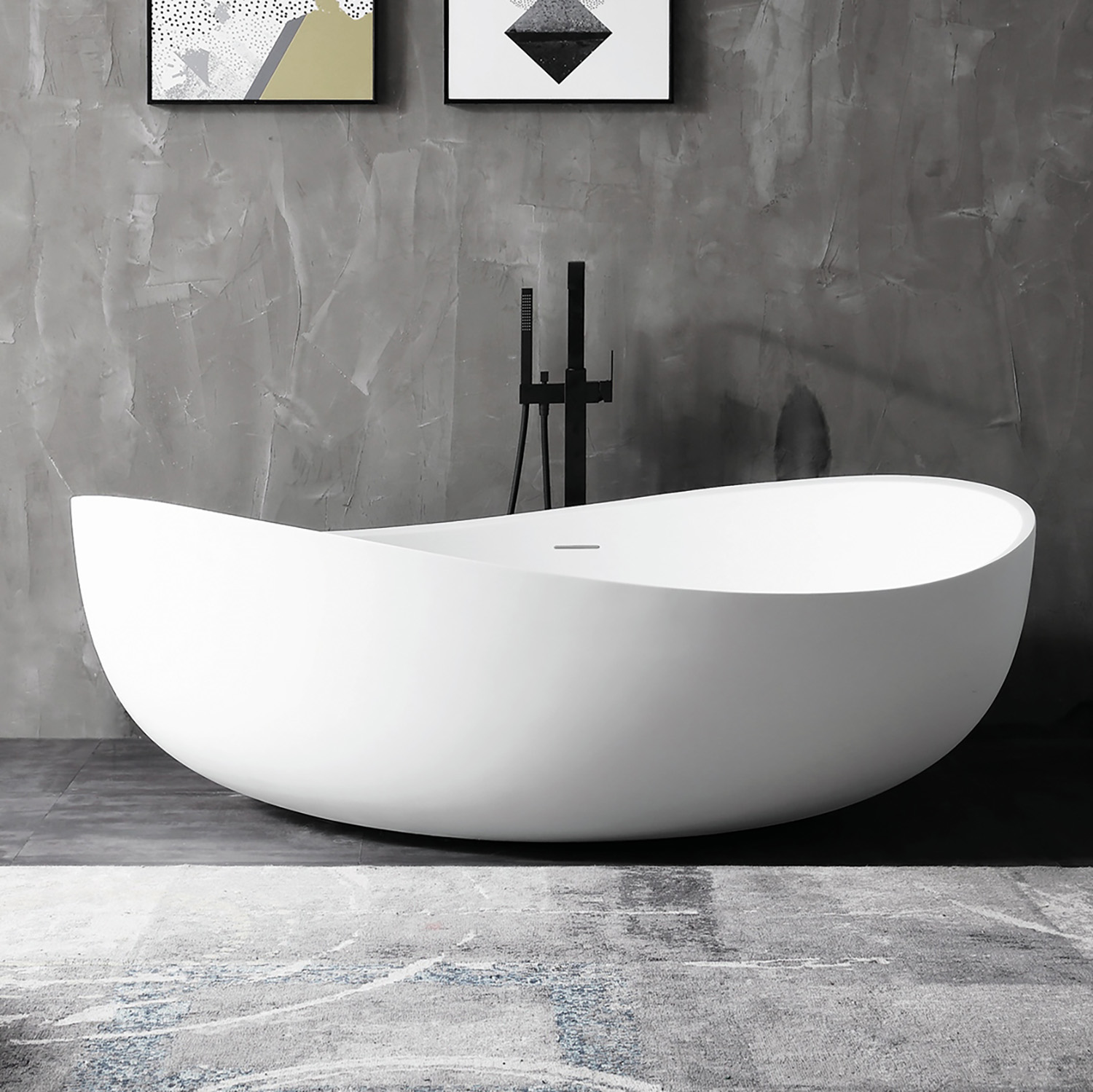 Акриловая ванна ABBER AB9239 белая