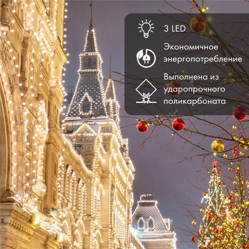 Лампа светодиодная шар E27 3LED d45мм RGB Neon-Night 405-513