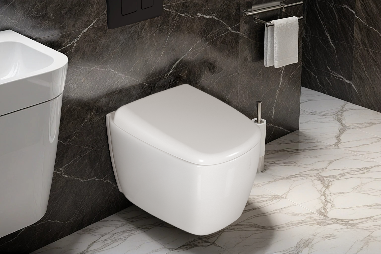 Унитаз ROMINA Aria Tornado подвесной безободковый со смывом торнадо Ceruttispa CT10613 (520х345х365)