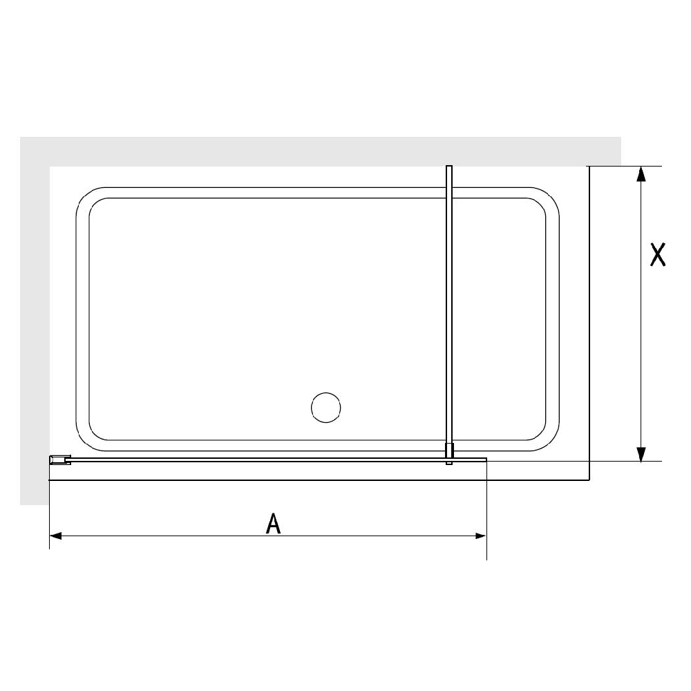Душевая перегородка RGW WA-08B, 06100812-154