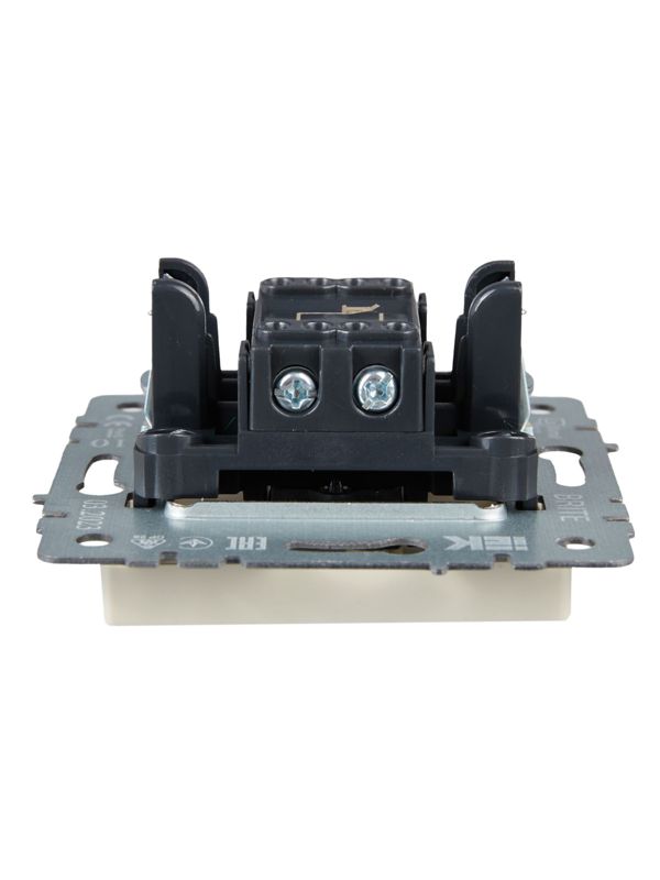 Выключатель 1-кл. СП BRITE ВС10-1-4-БрКр 10А самовозвратн. механизм беж. IEK BR-V14-0-10-K10