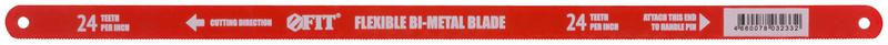 Полотно ножовочное пометаллу 300мм профи (Bi-Metal) (24 ТPI) (уп.10шт) FIT 40178