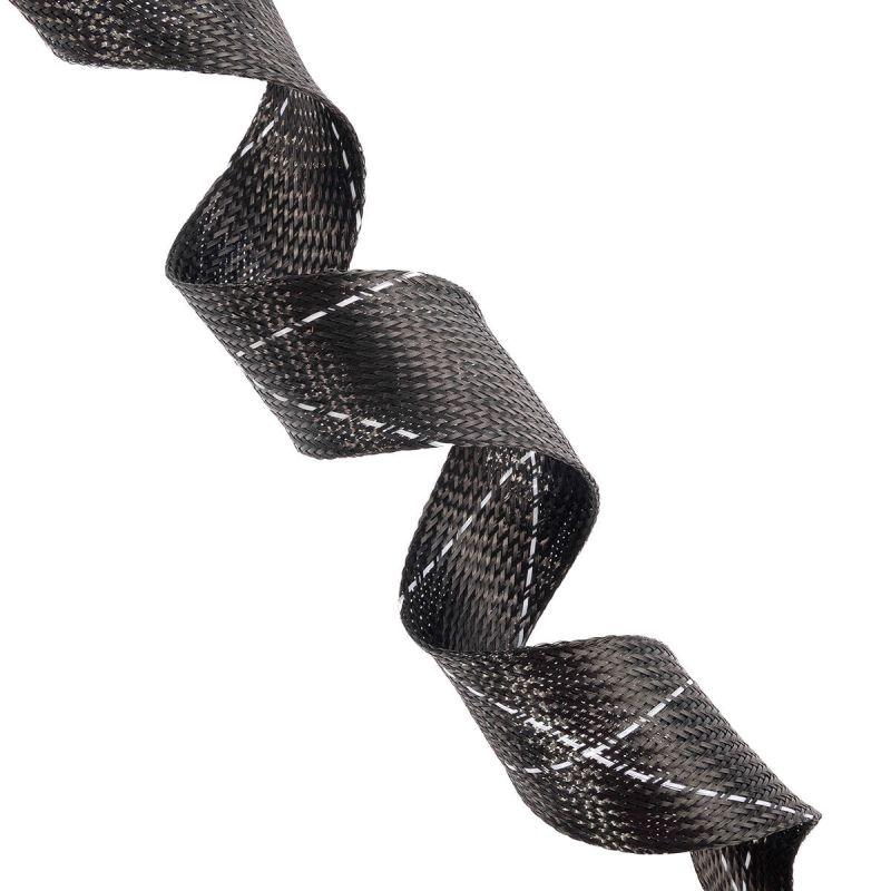 Оплетка кабельная из полиэстера XP-10 черн./бел. (уп.100м) Fortisflex 102336