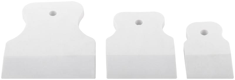 Шпатель резиновый набор 3шт (40/60/80мм) бел. FIT 06867