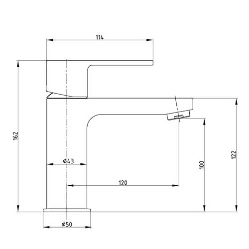 Смеситель ECA Nita 102188034EX для раковины