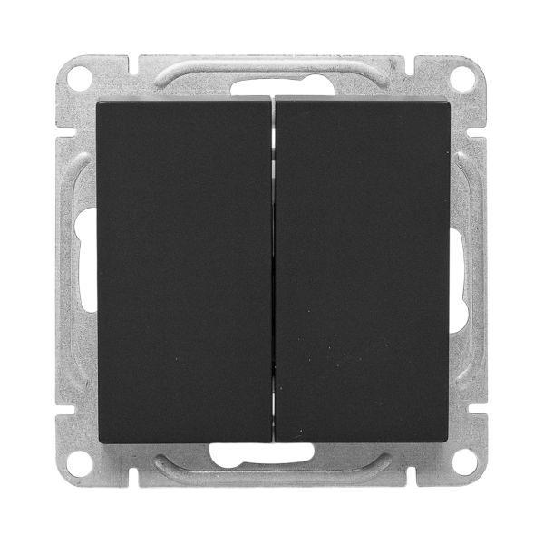 Выключатель 2-кл. СП Эпика механизм черн. EKF UP1-SWB-20