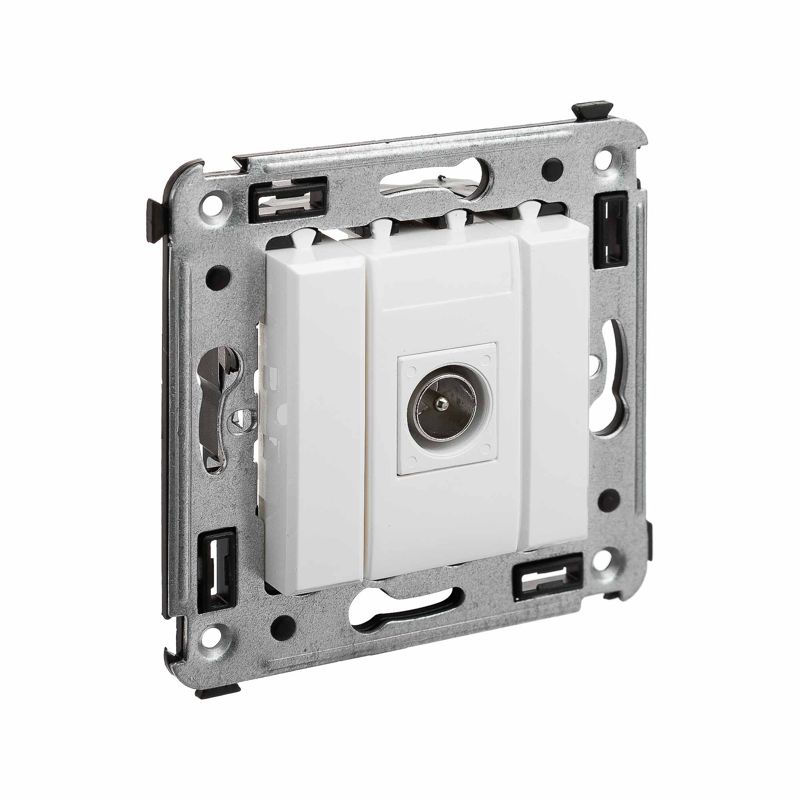 Розетка телевизионная одиночная TV СП Avanti "Белое облако" DKC 4400503