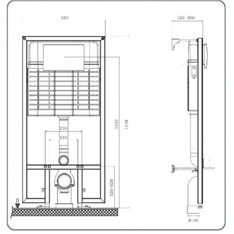 Сет инсталляция sava fix slim+клавиша смыва twin черный матовый