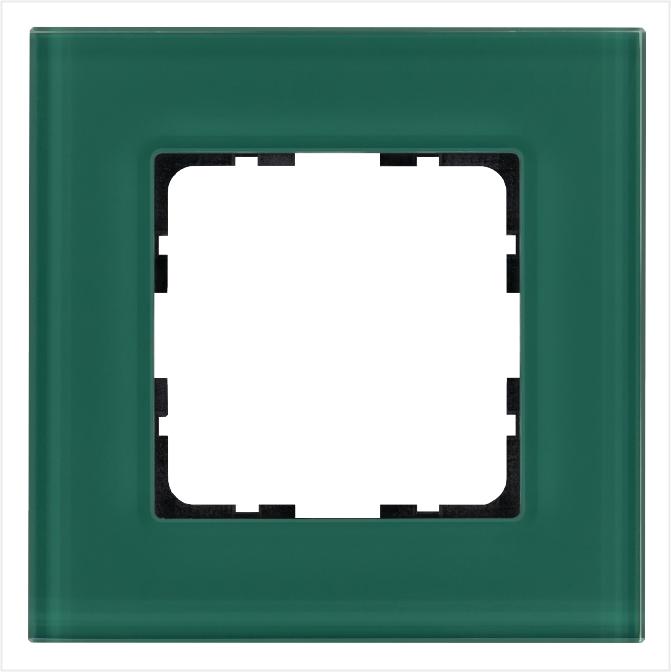 Рамка 1-м G-Glass стекло лазурн. Jasmart G1001GJ