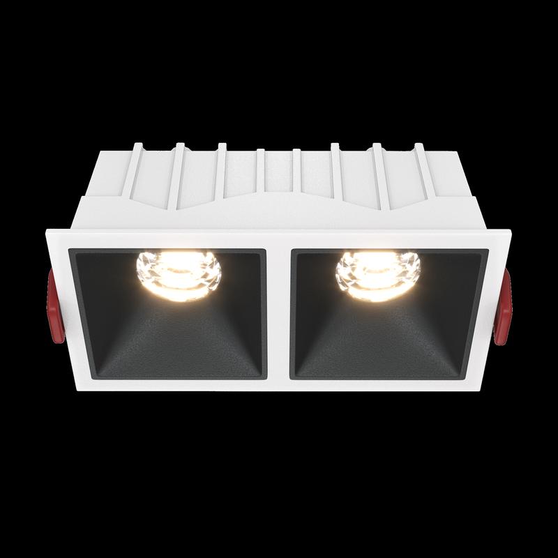 Светильник Alfa LED 2х10Вт 3000К 36град. Dim Triac встраив. Maytoni DL043-02-10W3K-D-SQ-WB