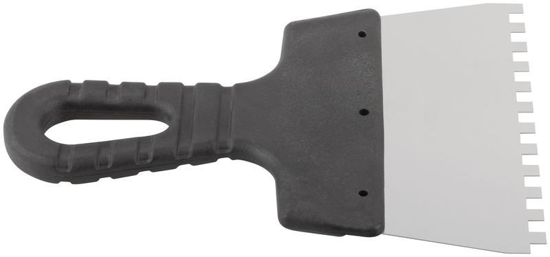 Шпатель фасадный зубчатый 150мм/зуб 6мм нерж. КУРС 06601