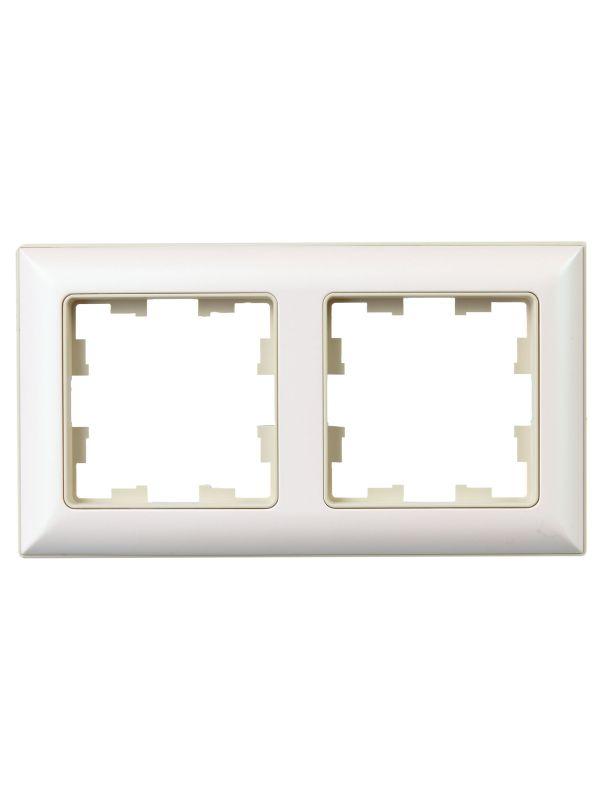 Рамка 2-м BRITE РУ-2-Бр беж./жемчуж. IEK BR-M22-12-1-K10