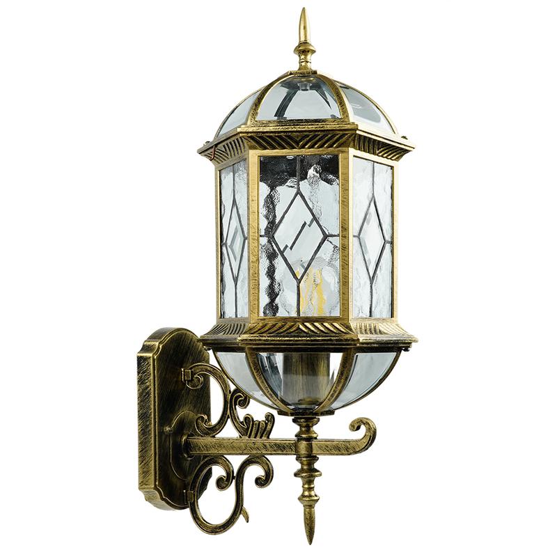 Светильник садово-парковый 60Вт 230В E27 черн. зол. PL130 FERON 11334