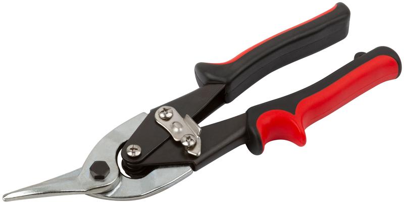 Ножницы по металлу "Aviation" усилен. прорезин. ручки левые 250мм FIT 41471